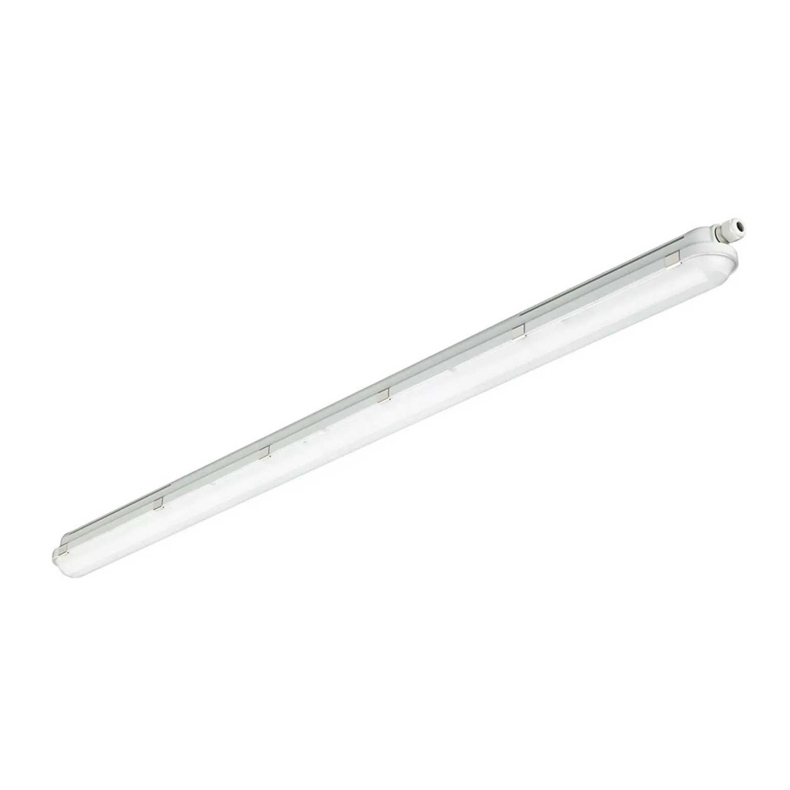 Philips LED Allmänbruksarmatur Vattentät CoreLine WT120C G2 25.5W 3400lm - 840 Kallvit | 150cm - 3x Kabelgenomföring - Rörelse- Och Ljussensor