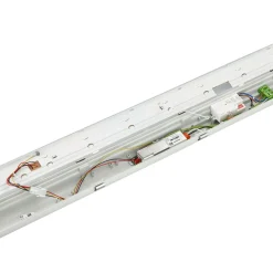 Philips LED Allmänbruksarmatur Vattentät CoreLine WT120C G2 21.5W 2700lm - 840 Kallvit | 120cm - 3x Kabelgenomföring - Rörelse- Och Ljussensor