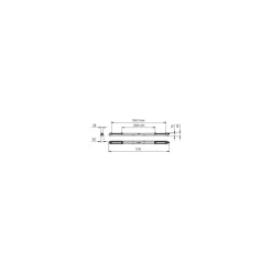 Philips LED Allmänbruksarmatur Vattentät Coreline 62W 10000lm - 840 Kallvit | 150cm - Ersättare 2x58W