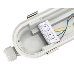 Philips LED Allmänbruksarmatur Vattentät CoreLine WT120C G3 50W 8000lm - 840 Kallvit | 120cm - Interact Dimbar -Kabelgenomföring 3-Fas - Ersättare 2x36W
