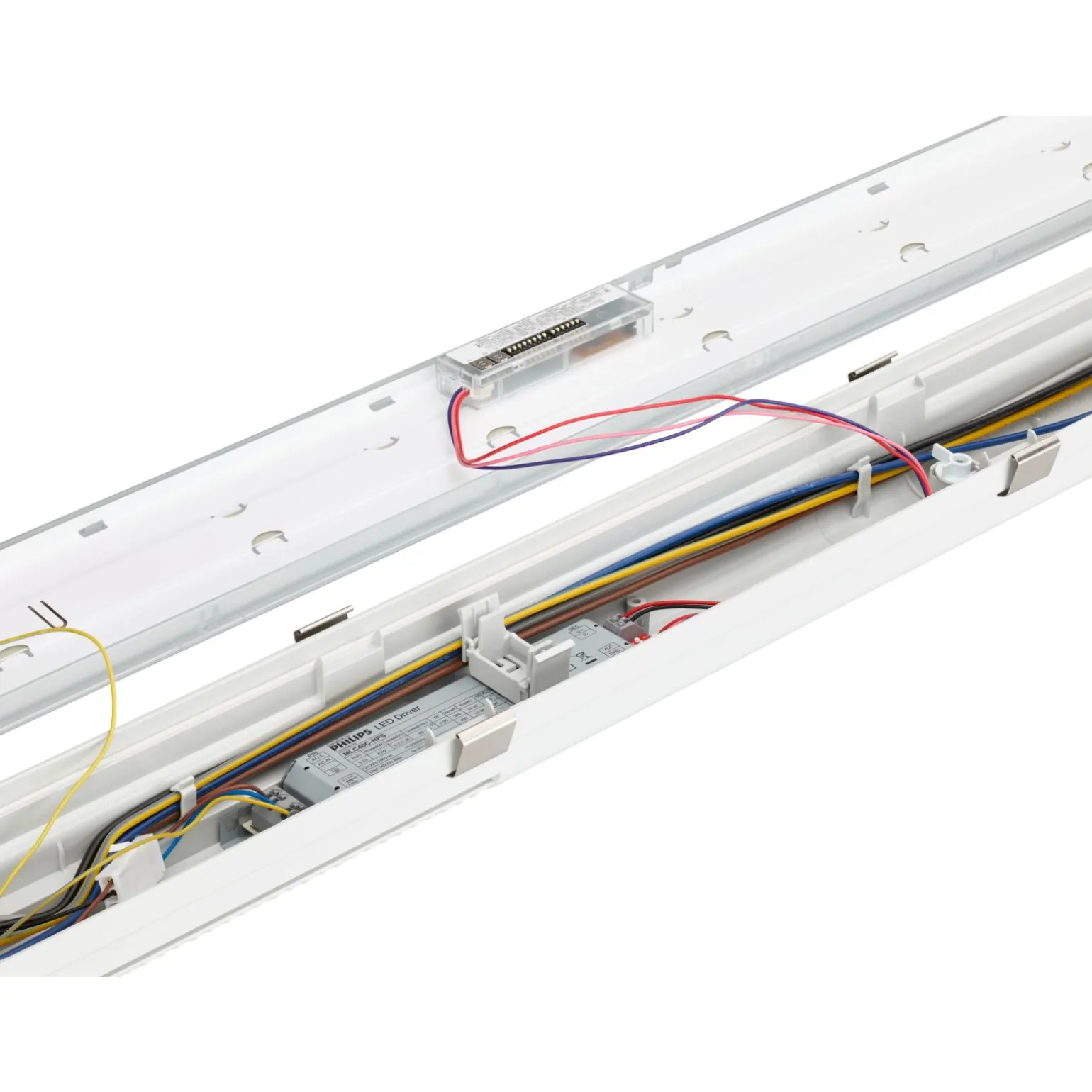 Philips LED Allmänbruksarmatur Vattentät CoreLine WT120C G3 50W 8000lm - 840 Kallvit | 150cm - Dimbar - Rörelse- och Ljussensor - Ersättare 2x58W