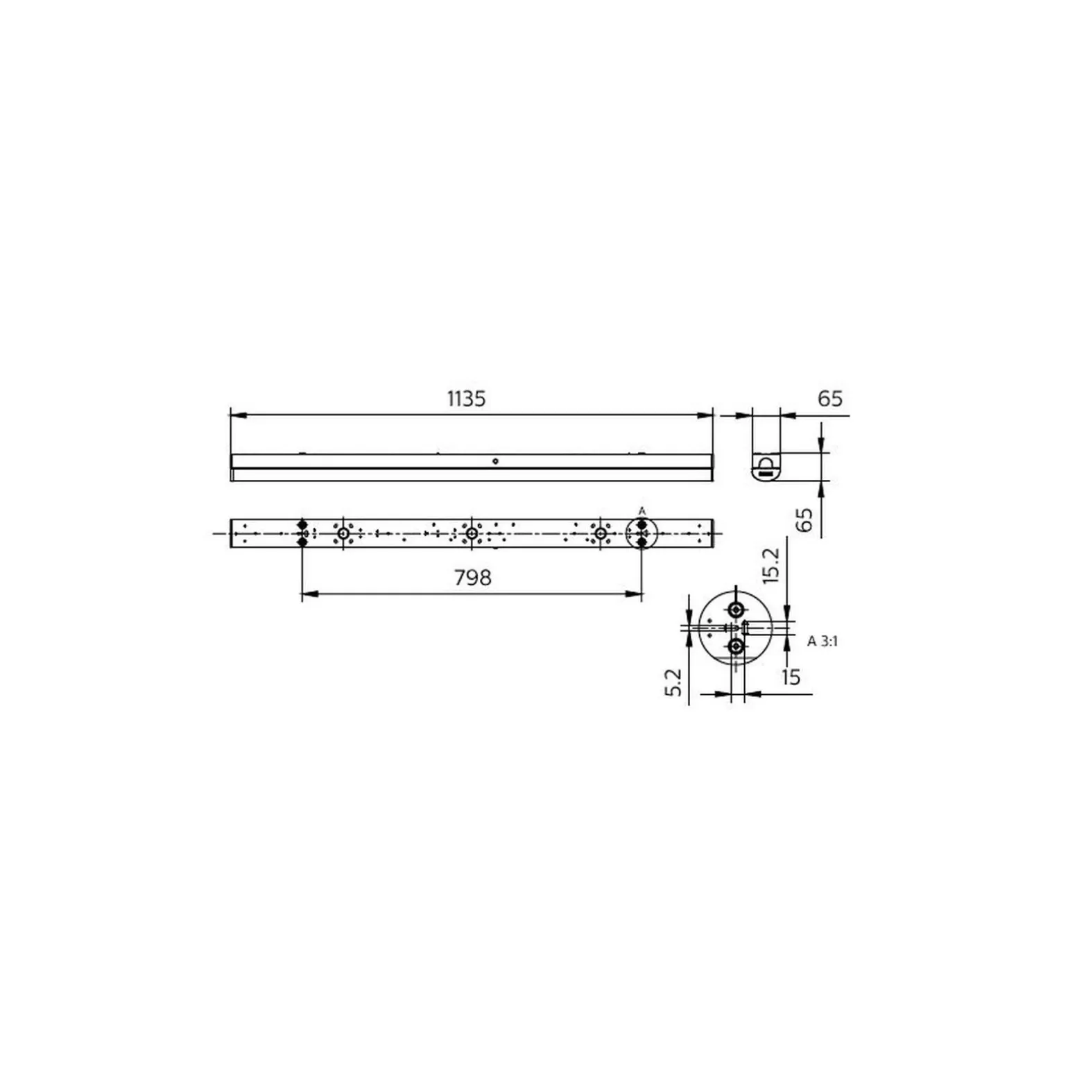 Philips LED Allmänbruksarmatur CoreLine Vit 45.5W 6400lm - 830-840 CCT | 150cm - Dimbar, Dali - Ersättare 2x36W