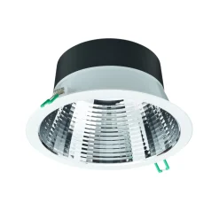Philips LED Downlight Coreline DN142B Aluminium Vit 19.2W 2300lm 60D - 830 Varm Vit | Utskärning 200mm - IP20 - UGR<19 - Dimbar - Emergency