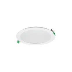 Philips LED Downlight CoreLine Aluminium Vit 18W 2100lm 180D - 830-840 CCT | 218mm - Utskärning 210mm - IP44 - Dali Dimbar