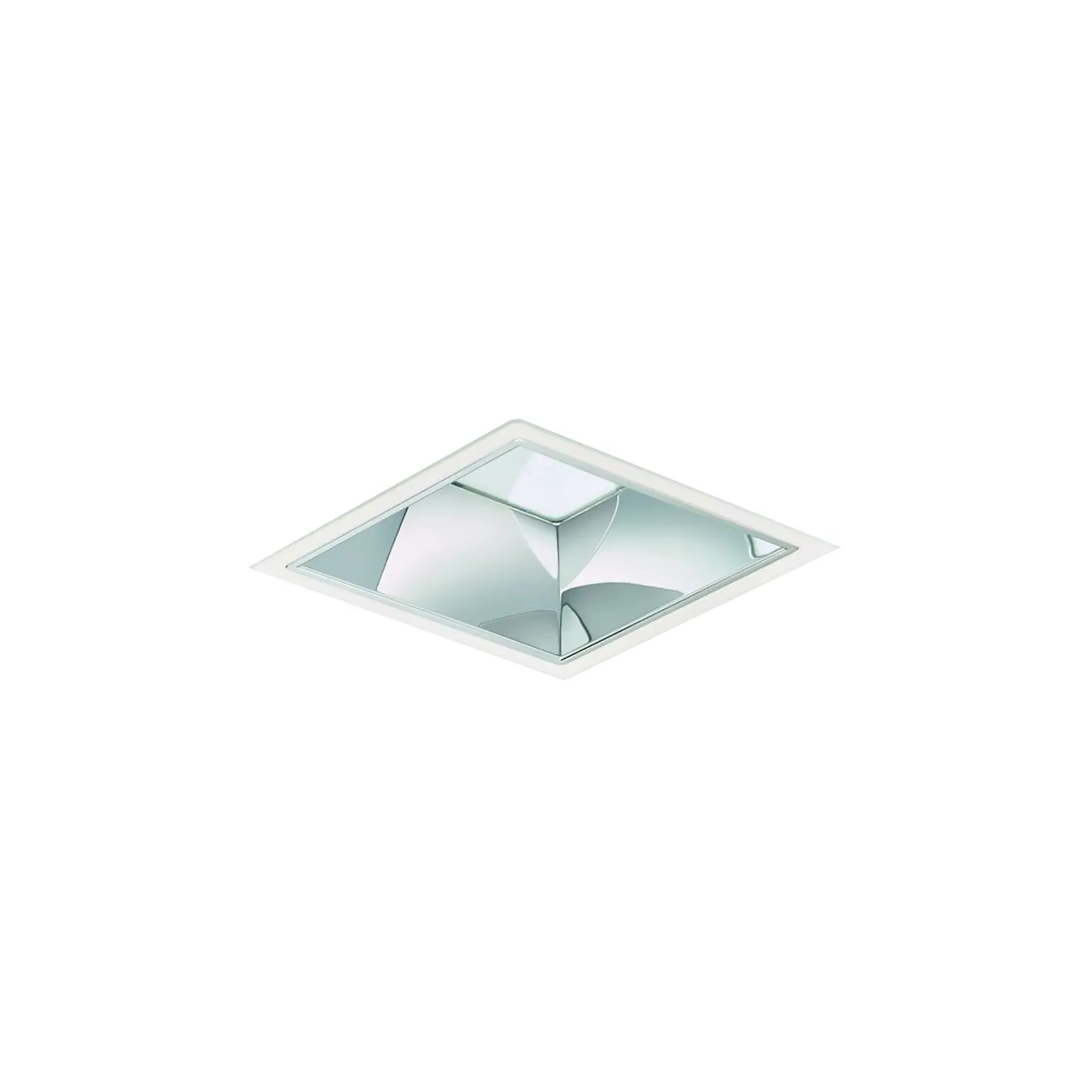 Philips LED Downlight LuxSpace Fyrkant DN572B VLC-E 20.9W 2600lm 80D - 830 Varm Vit | 214mm - Aluminium Reflektor - Dali Dimbar