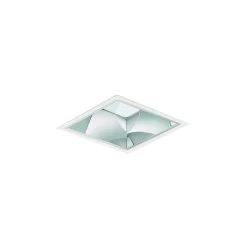 Philips LED Downlight LuxSpace Fyrkant DN572B 16.5W 2200lm 80D - 830 Varm Vit | 214mm - Aluminium Reflektor