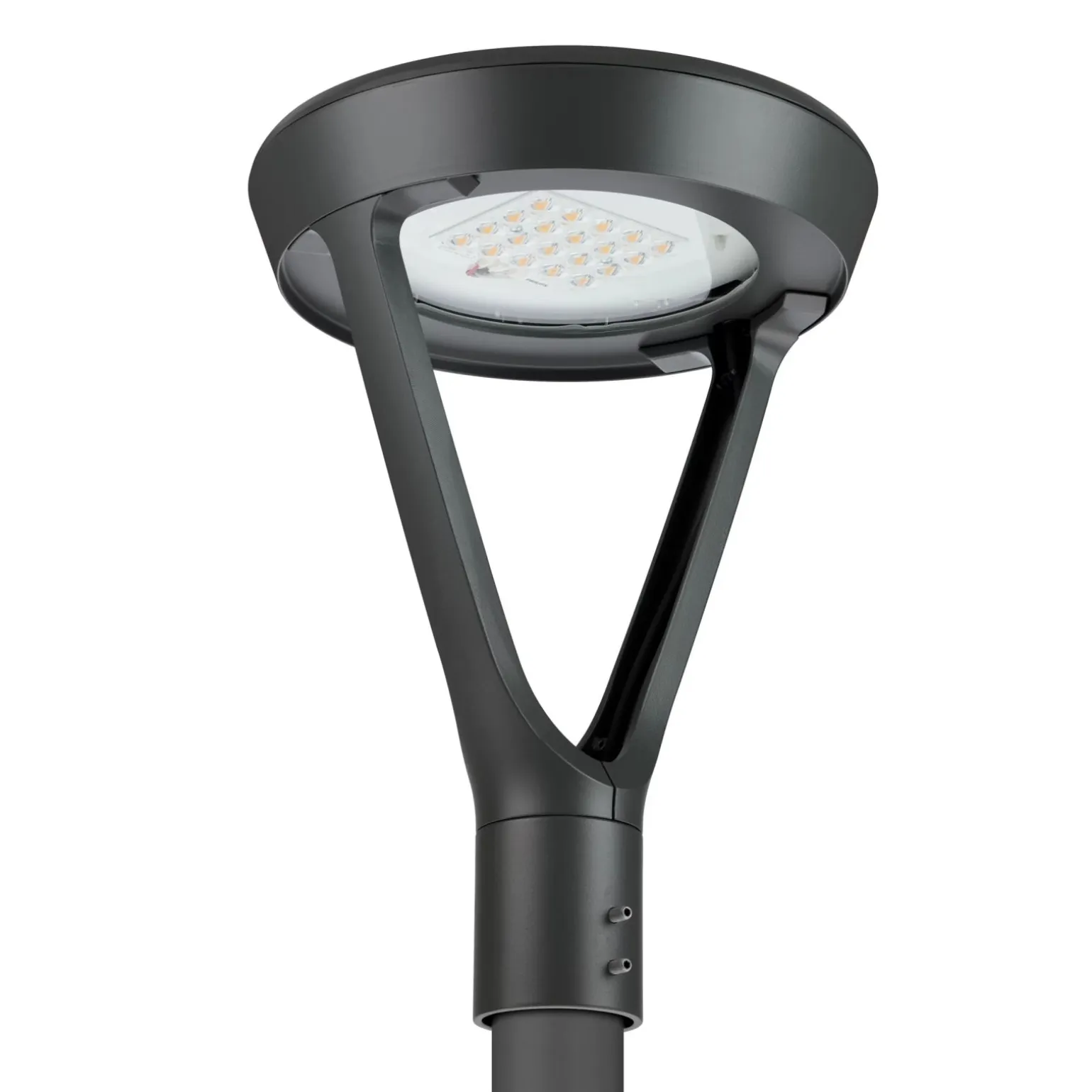 Philips LED Gatubelysning CityVario BSS301 Grå 32W 5127lm 50-4x123D - 730 Varm Vit | IP66 - Fjärrkontroll