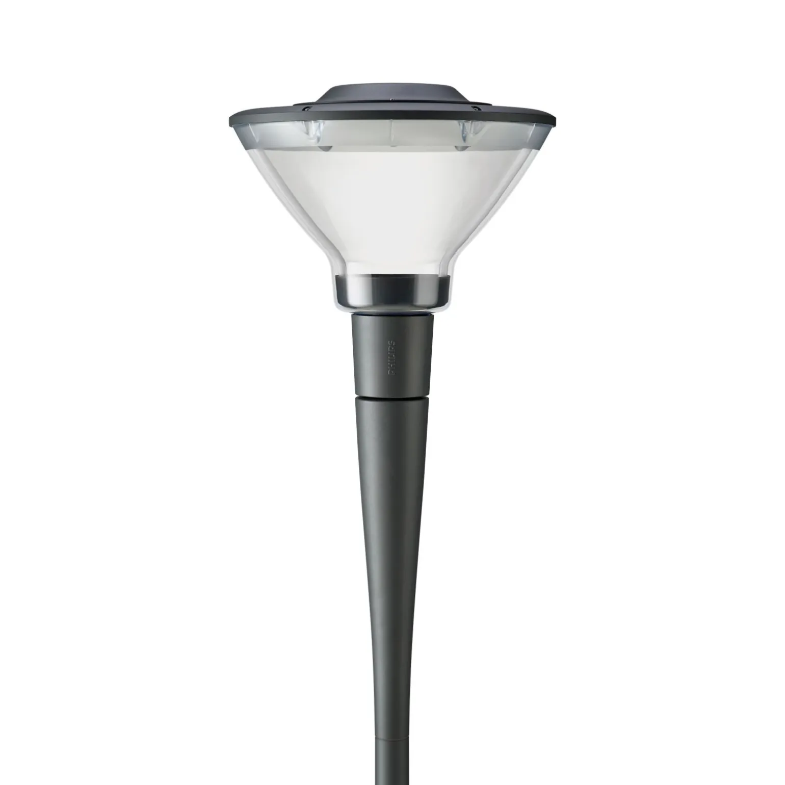 Philips LED gatubelysning Lykta City Charm Kon BDS491 Grå 53W 5670lm 360D - 730 Varm Vit | IP66 - Symmetrisk