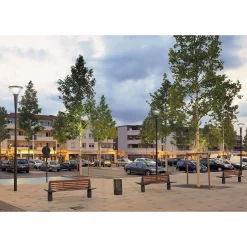 Philips LED gatubelysning Lykta City Charm Kon BDS491 Grå 60W 7644lm 360D - 740 Kallvit | IP66 - Symmetrisk