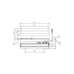 Philips LED Panel CoreLine RC136B G4 23W/38.5W 4500lm/6000lm - 840 Kallvit | 120x30cm - UGR<19 - Dali Dimbar