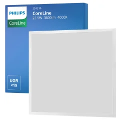 Philips LED Panel Coreline 23.5W 3600lm - 840 Kallvit | 60X60cm - UGR <19 - Dali Dimbar