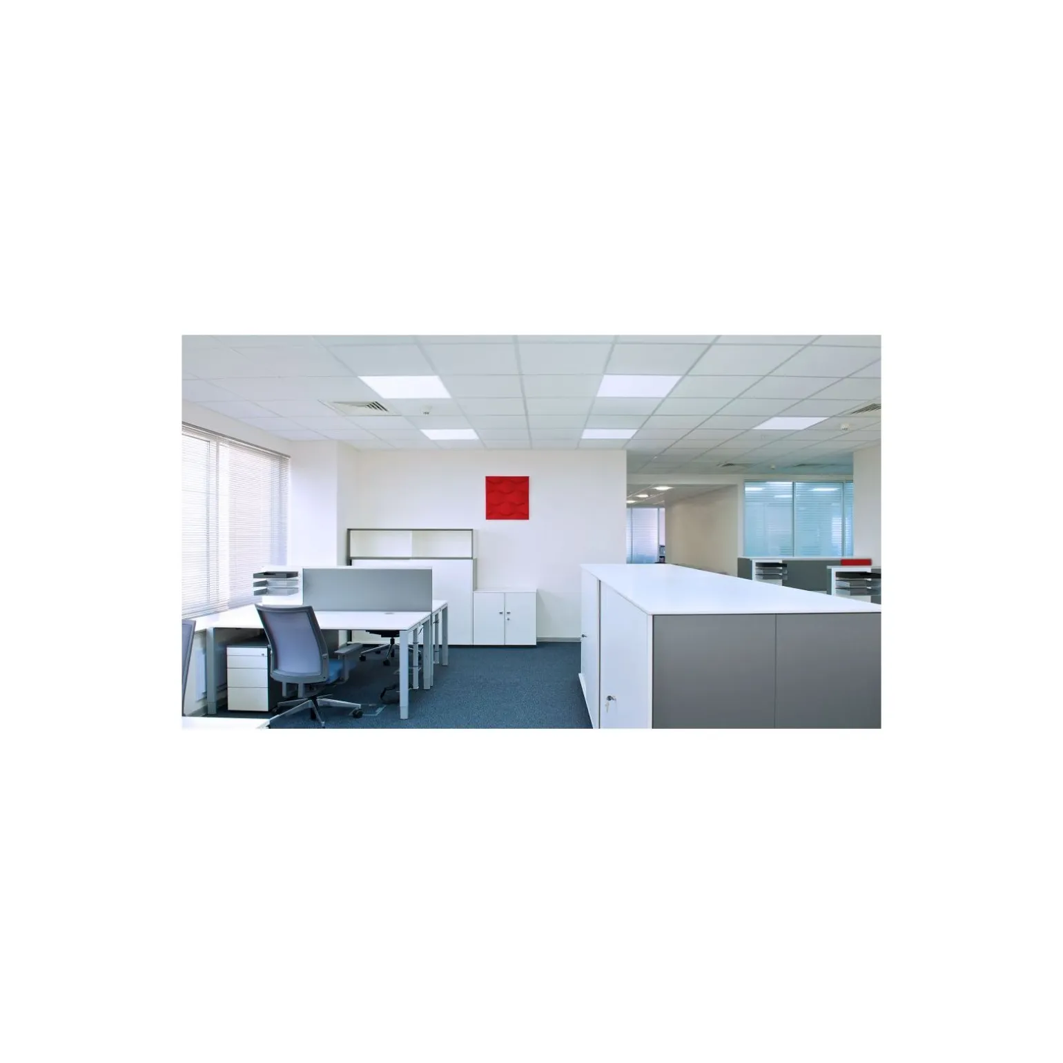 Philips LED Panel Ledinaire RC065B 28W 3400lm - 865 Dagsljus | 60x60cm - UGR <22