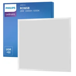 Philips LED Panel Ledinaire RC065B 28W 3400lm - 865 Dagsljus | 60x60cm - UGR <22
