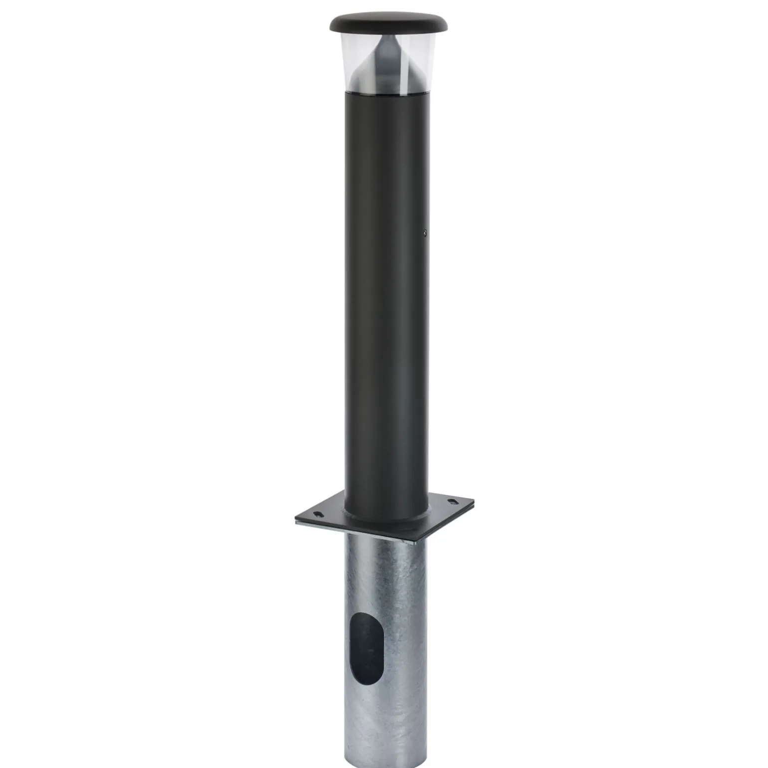 Philips LED Piedestallampa BCB500 OptiSpace Svart 37.2W 4900lm 177D - 740 Kallvit | 85cm - IP66 - Symmetrisk