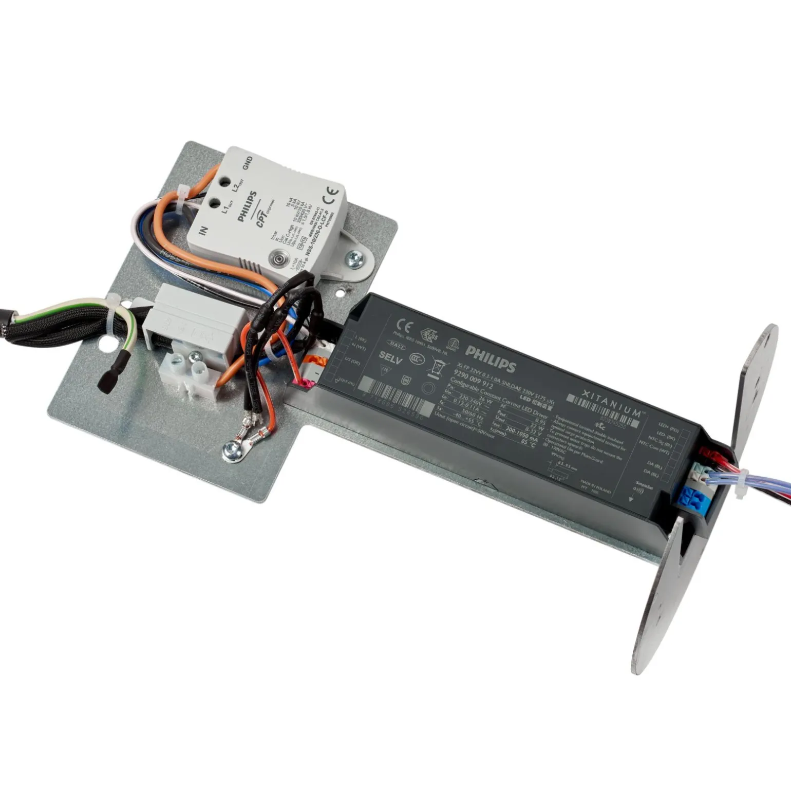 Philips LED Piedestallampa BCB500 OptiSpace Svart 37.2W 4900lm 177D - 740 Kallvit | 85cm - IP66 - Symmetrisk