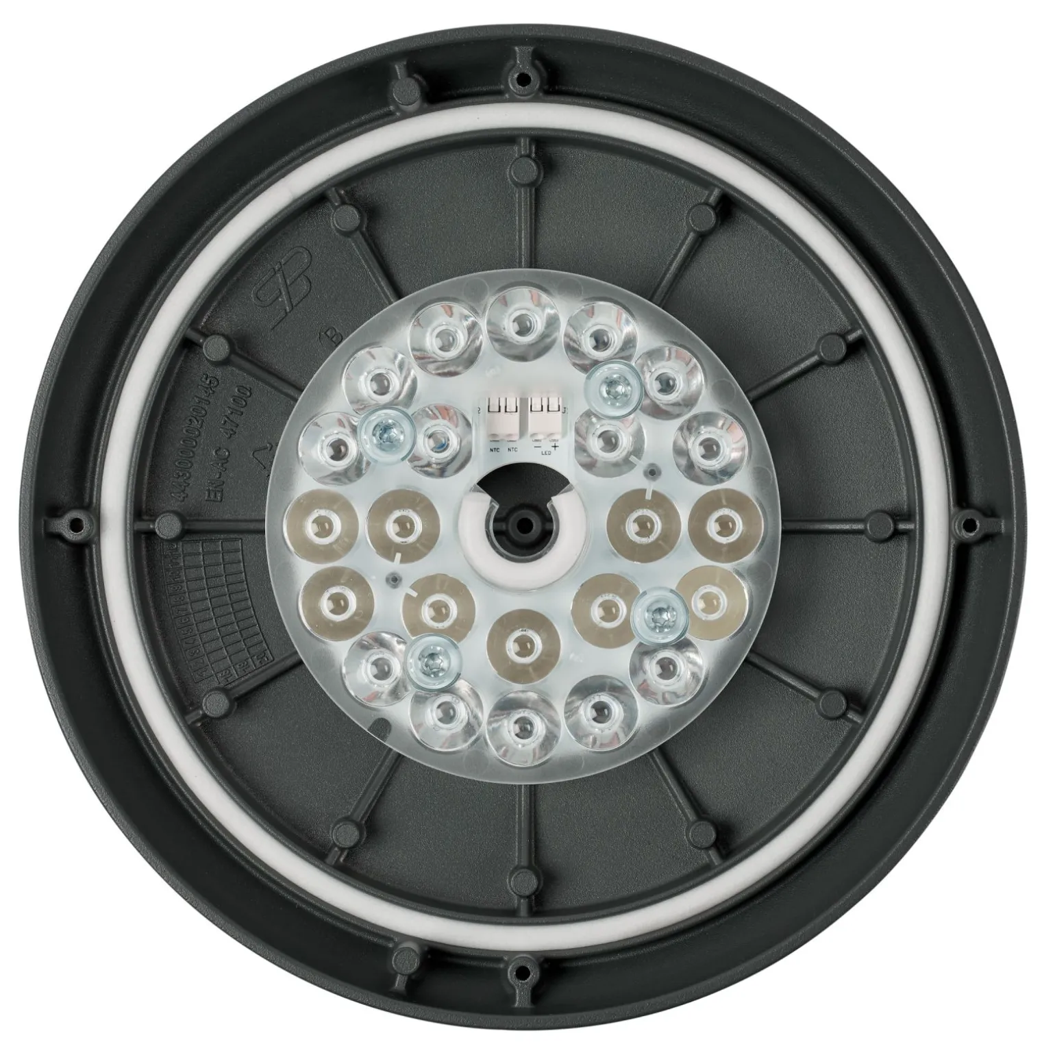 Philips LED Piedestallampa BCB500 OptiSpace Svart 37.2W 4900lm 177D - 740 Kallvit | 85cm - IP66 - Symmetrisk