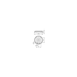 Philips LED Plafond Coreline WL140V Vit 22W 2200lm - 840 Kallvit | 390mm - IP65 - Dali Dimbar