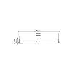 Philips LED Rör T8 CorePro (EM/Mains) Standard Output 15.5W 1800lm - 865 Dagsljus | 120cm - Ersättare 36W