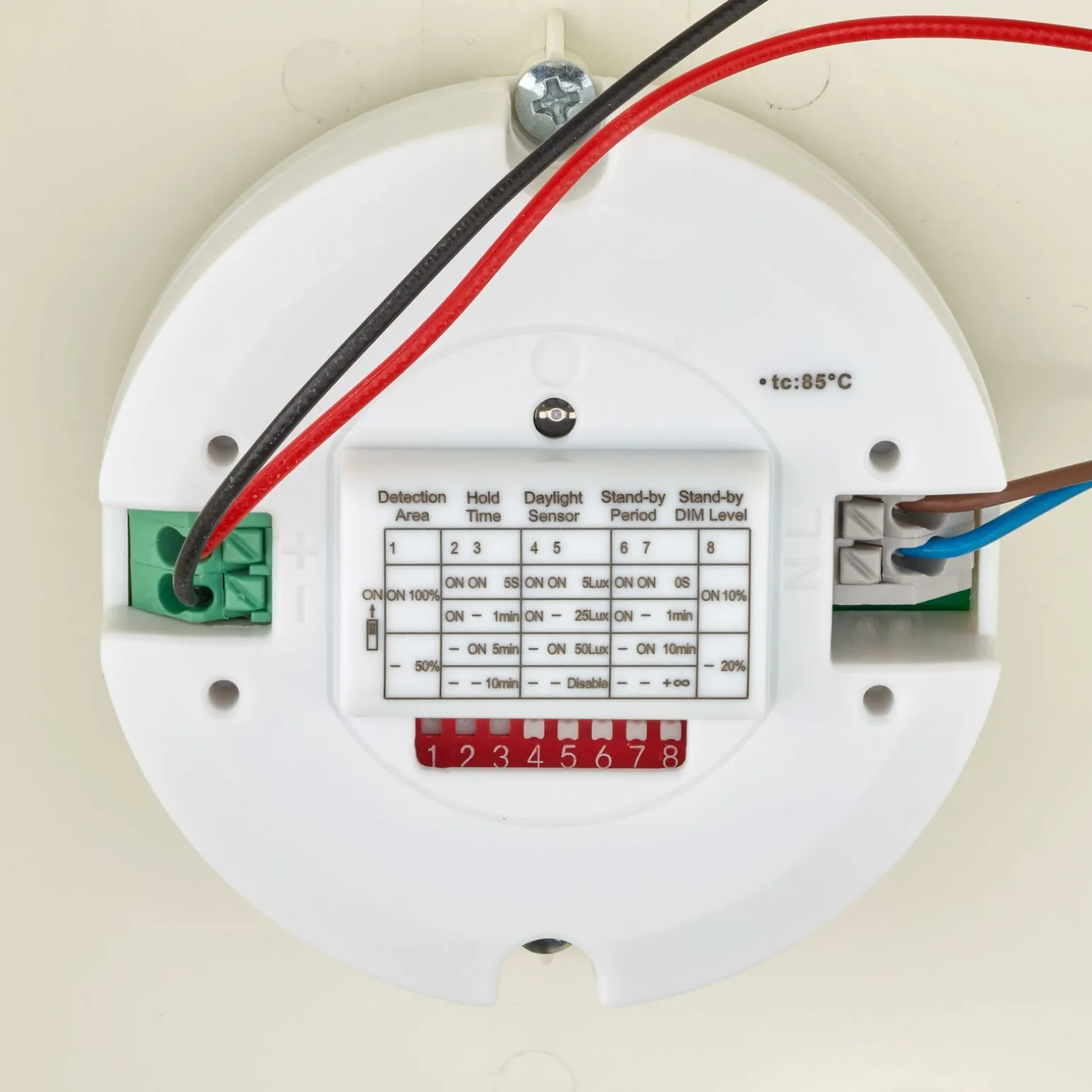 Philips LED Säkerhet Ledinaire WL055V Vit 6W 630lm - 840 Kallvit | 374x150mm - IP65 - Rörelsesensor