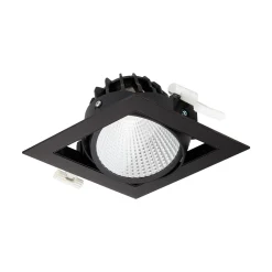 Philips LED Spot Greenspace Accent Gridlight Aluminium Svart 31W 4000lm 120D - 830 Varm Vit | 154mm - IP20 - Interact Dimbar