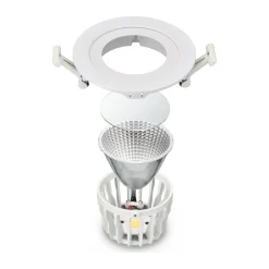 Philips LED Spot Greenspace Accent Fast Aluminium Svart 31W 3900lm 36D - 930 Varm Vit | 163mm - IP20 - Bästa Färgåtergivning - Interact Dimbar