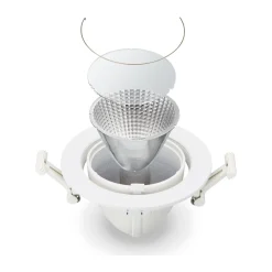 Philips LED Spot Greenspace Accent Elbow Aluminium Svart 31W 4000lm 36D - 830 Varm Vit | 163mm - IP20 - Interact Dimbar