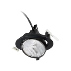 Philips LED Spot Greenspace Accent Elbow Aluminium Svart 31W 4000lm 36D - 830 Varm Vit | 163mm - IP20 - Interact Dimbar