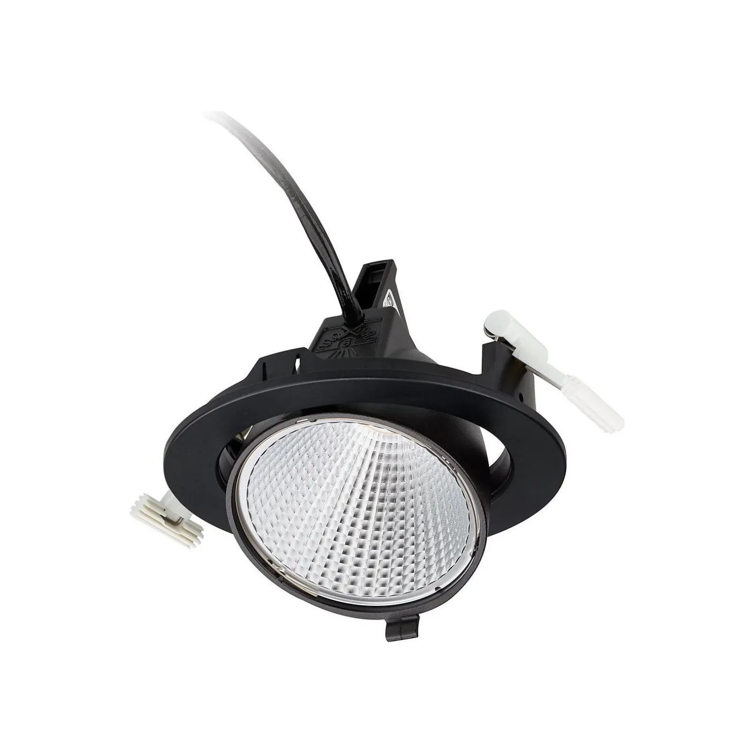 Philips LED Spot Greenspace Accent Elbow Aluminium Svart 31W 4000lm 36D - 830 Varm Vit | 163mm - IP20 - Interact Dimbar