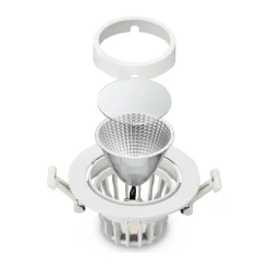 Philips LED Spot Greenspace Accent Cardanic Aluminium Svart 31W 4000lm 36D - 830 Varm Vit | 163mm - IP20 - Interact Dimbar