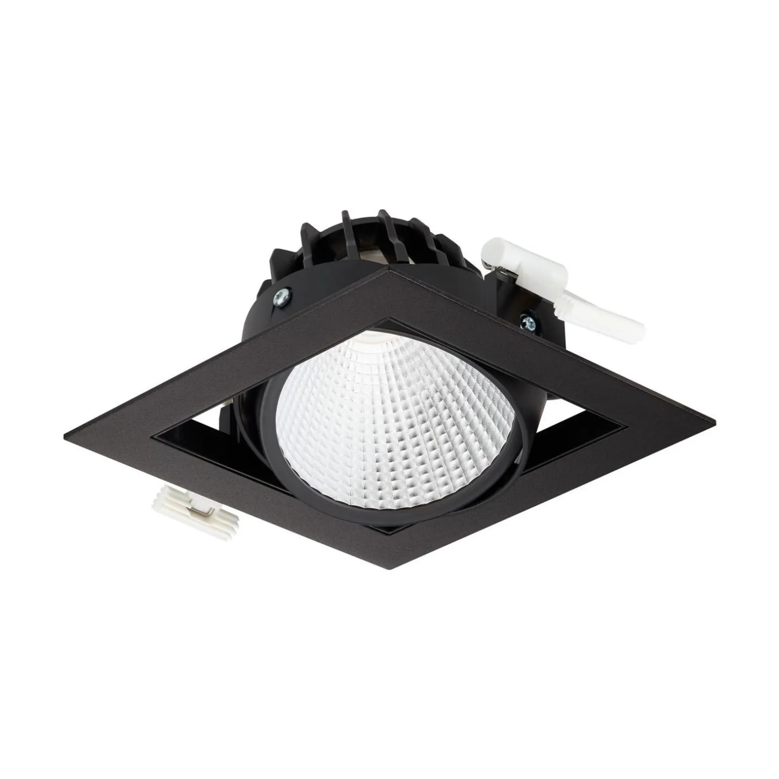 Philips LED Spot Greenspace Accent Gridlight Aluminium Svart 23W 2700lm 36D - 930 Varm Vit | 154mm - IP20 - Bästa Färgåtergivning - Dali Dimbar