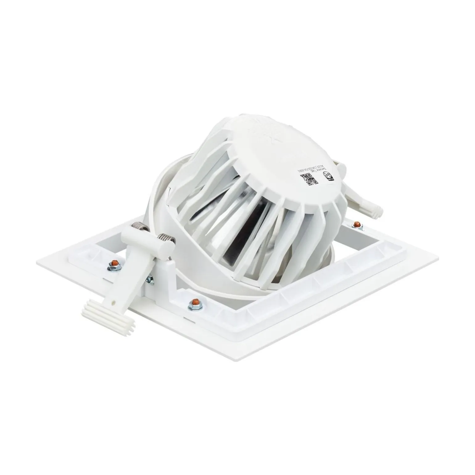 Philips LED Spot Greenspace Accent Gridlight Aluminium Vit 30W 3900lm 36D - 930 Varm Vit | 154mm - IP20 - Bästa Färgåtergivning - Dali Dimbar