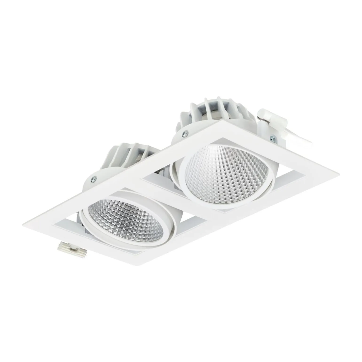 Philips LED Spot Greenspace Accent Gridlight Aluminium Vit 60W 3900lm 36D - 930 Varm Vit | 154mm - IP20 - Bästa Färgåtergivning - Dali Dimbar