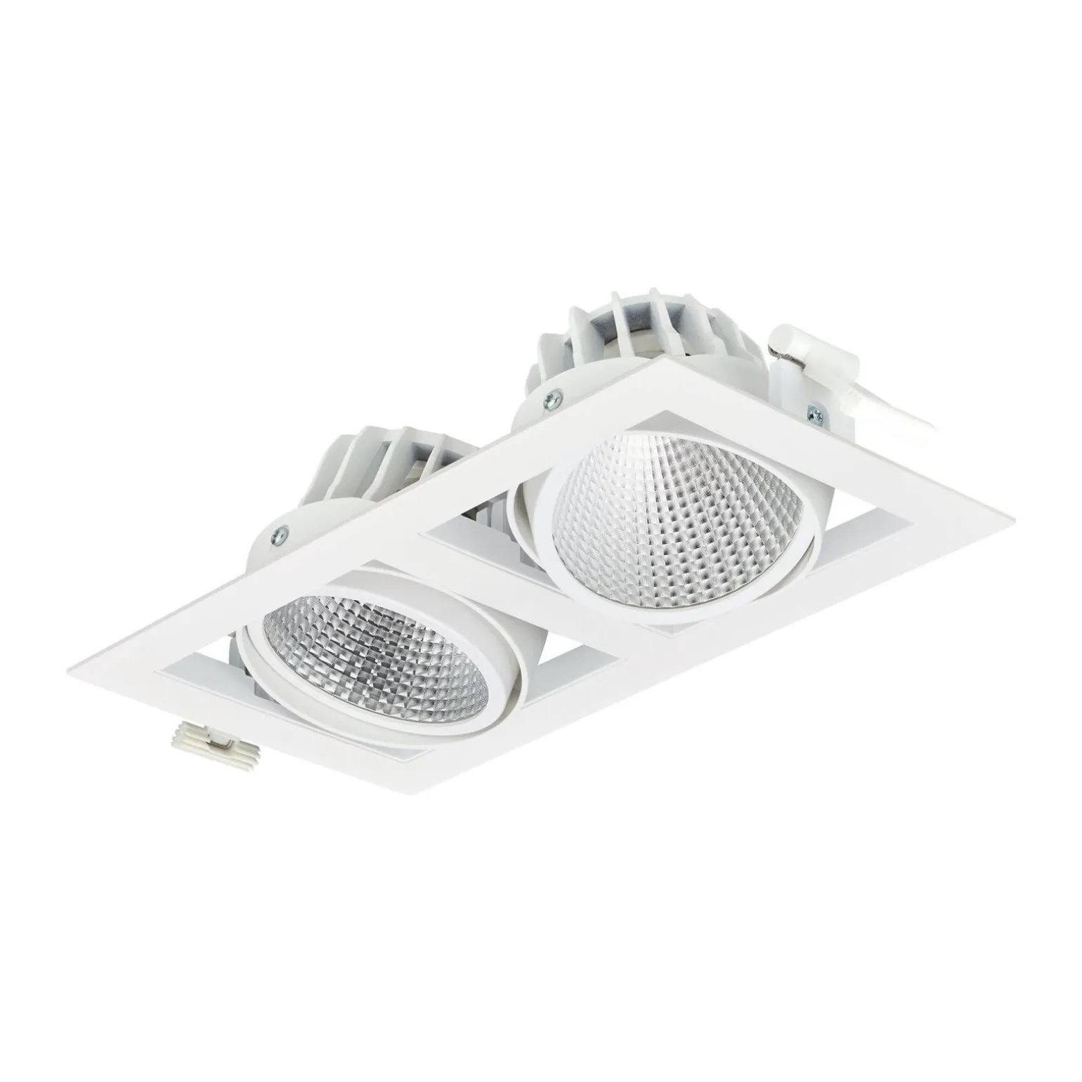 Philips LED Spot Greenspace Accent Gridlight Aluminium Vit 60W 3900lm 36D - 930 Varm Vit | 154mm - IP20 - Bästa Färgåtergivning - Dali Dimbar