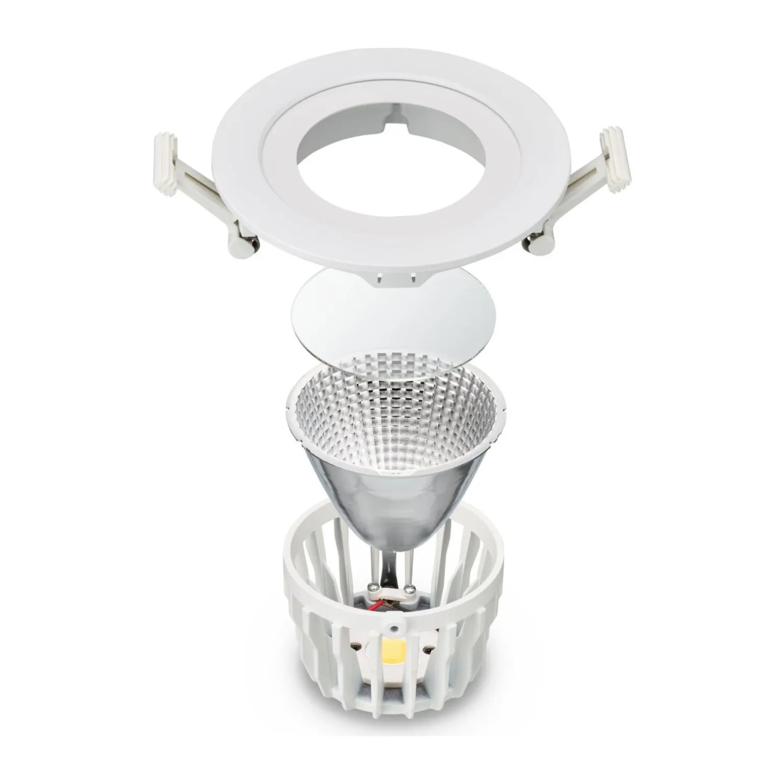 Philips LED Spot Greenspace Accent Fast Aluminium Vit 31W 3900lm 36D - 930 Varm Vit | 163mm - IP20 - Bästa Färgåtergivning - Dali Dimbar