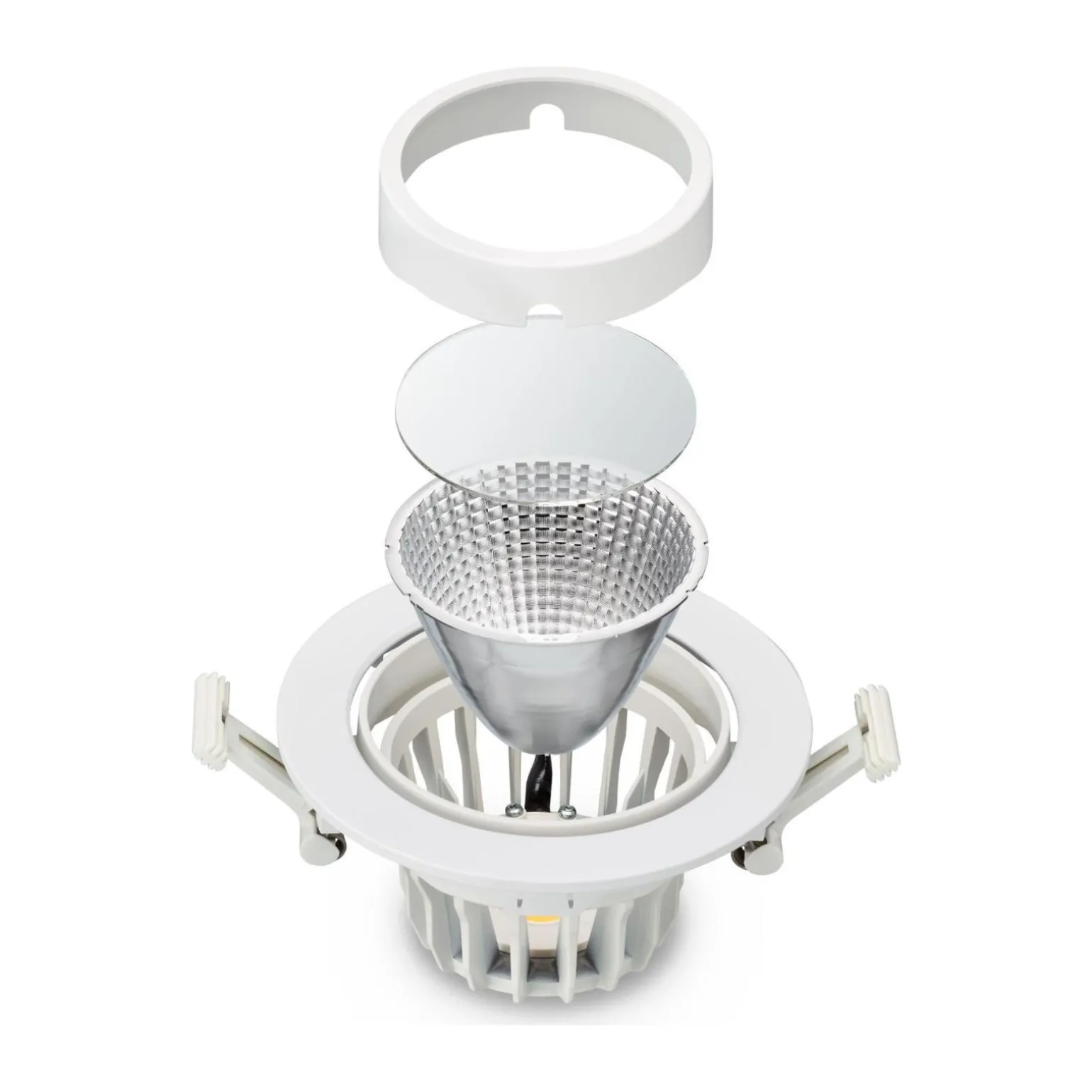 Philips LED Spot Greenspace Accent Cardanic Aluminium Vit 31W 3900lm 36D - 930 Varm Vit | 163mm - IP20 - Bästa Färgåtergivning - Dali Dimbar