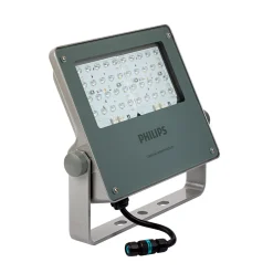 Philips LED Strålkastare Coreline BVP125 Grå 98W 12000lm 69x25D - 740 Kallvit | IP66 - Asymmetrisk