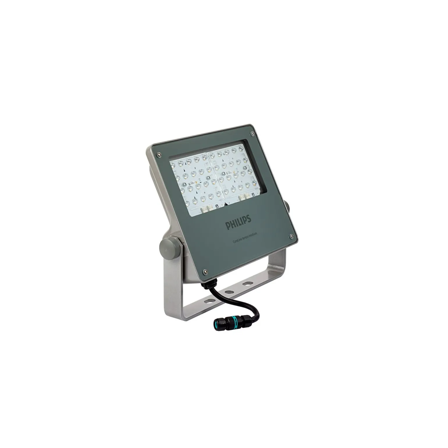 Philips LED Strålkastare Coreline BVP125 Grå 95W 12000lm 9-41x102D - 740 Kallvit | IP66 - Asymmetrisk