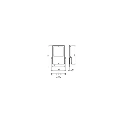 Philips LED Strålkastare Coreline BVP130 Grå 209W 30000lm 70x21D - 740 Kallvit | IP66 - Symmetrisk