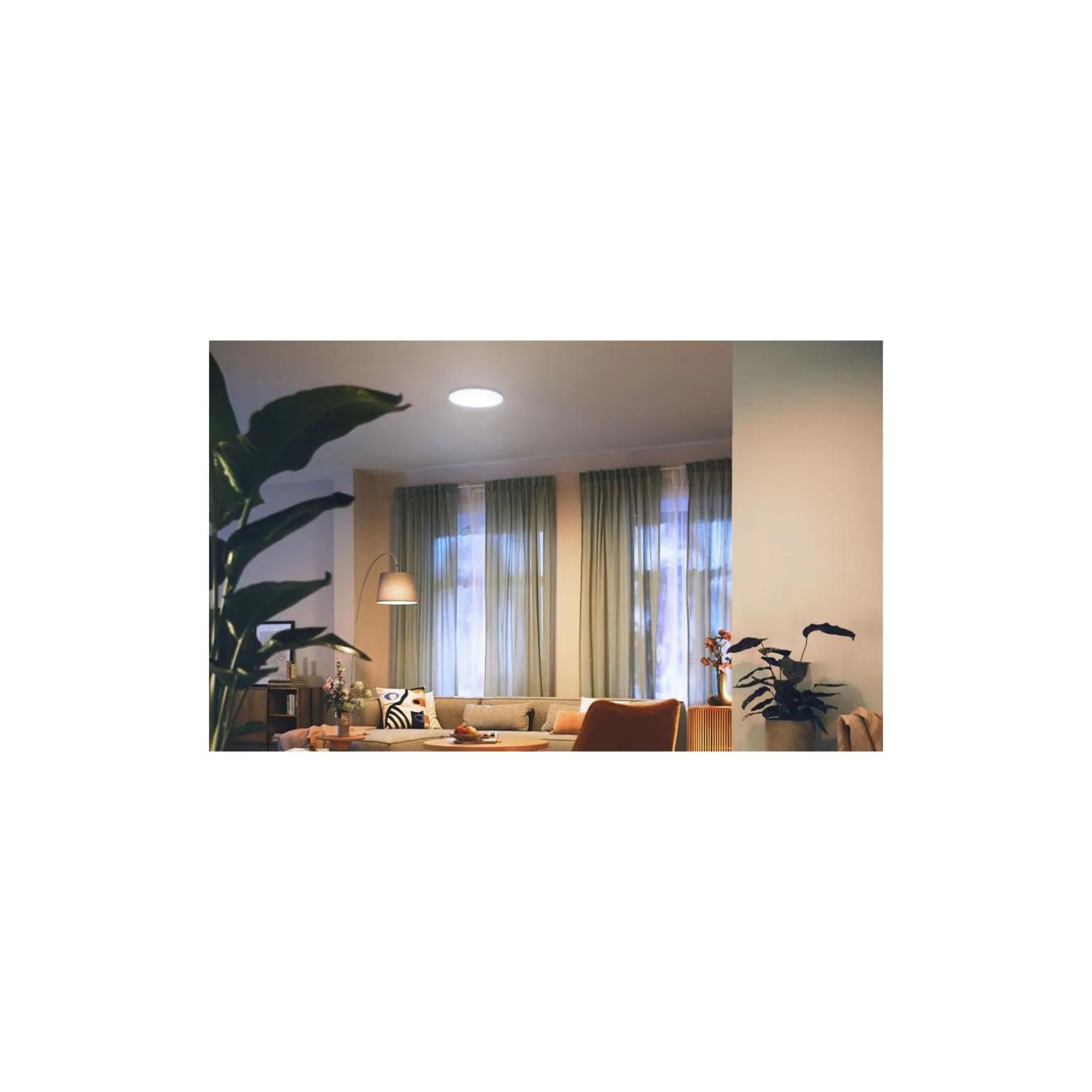 Philips LED Taklampa Izso Vit 24W 2500lm - 827-865 Justerbar Vit | Dimbar - Fjärrkontroll