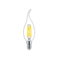Philips MASTER LED E14 Böjd-tip Kronljus Filament Klar 3.4W 470lm - 922-927 Dim To Warm | Bästa Färgåtergivning - Dimbar - Ersättare 40W