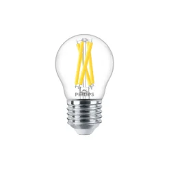 Philips MASTER LED E27 Boll Filament Klar 5.9W 806lm - 922-927 Dim To Warm | Bästa Färgåtergivning - Dimbar - Ersättare 60W