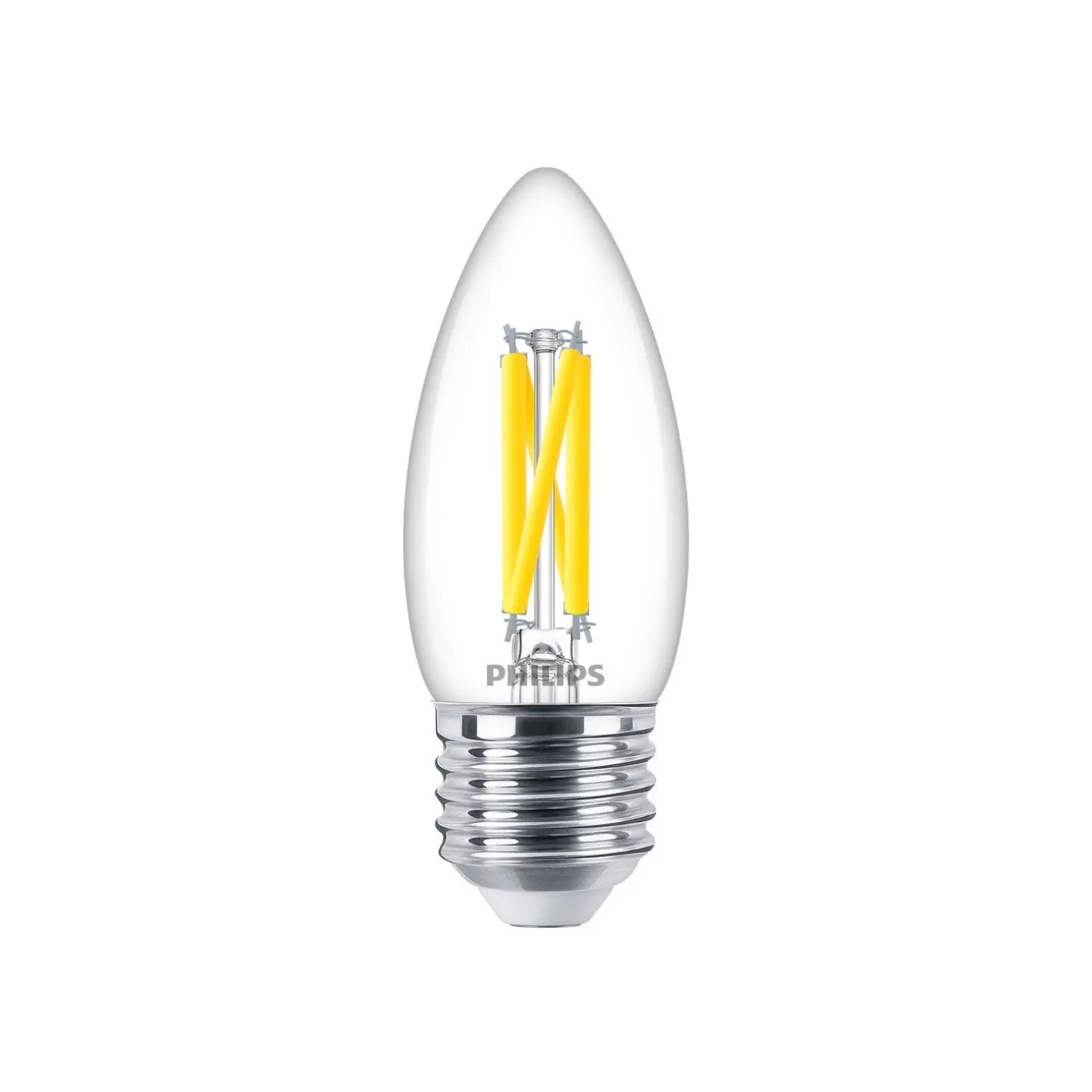 Philips MASTER LED E27 Kronljus Filament Klar 3.4W 470lm - 922-927 Dim To Warm | Bästa Färgåtergivning - Dimbar - Ersättare 40W