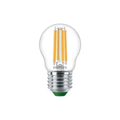 Philips MASTER LED Kronljus Ultra Efficient E27 Boll Klar 2.3W 485lm - 827 Extra Varm Vit | Ersättare 40W