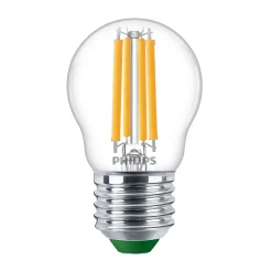 Philips MASTER LED Kronljus Ultra Efficient E27 Boll Klar 2.3W 485lm - 827 Extra Varm Vit | Ersättare 40W