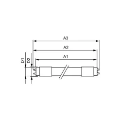 Philips Master LED Rör T8 (EM/Mains) High Output T8 7.6W 1090lm - 830 Varm Vit | 60cm - Ersättare 18W