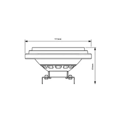 Philips MASTER LED Spot G53 AR111 10.8W 600lm 40D - 927 Extra Varm Vit | Bästa färgåtergivning - Dimbar - Ersättare 50W