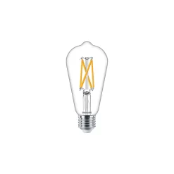 Philips MASTER Value LED Lampa E27 Edison Filament Klar 5.9W 806lm - 922-927 Dim to Warm | Bästa Färgåtergivning - Ersättare 60W