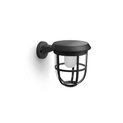 Philips Solar Radii Vägglampa Metall Svart 1.3W 250lm - 830 Varm Vit | IP44