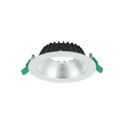 Sylvania LED Downlight Insaver Slim Aluminium Vit 1150lm 70D - 830 Varm Vit | Utskärning 150mm - IP44 - UGR <19