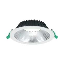 Sylvania LED Downlight Insaver Slim Aluminium Vit 2500lm 70D - 840 Kallvit | Utskärning 205mm - IP44 - UGR <19